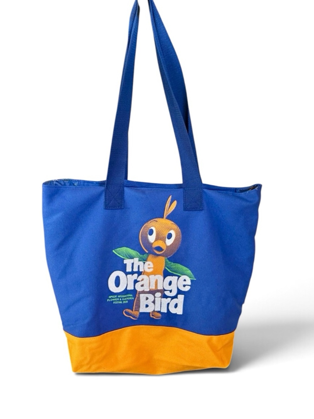 Disney’s The Orange Bird Blue & Orange Canvas Tote Bag - NWT